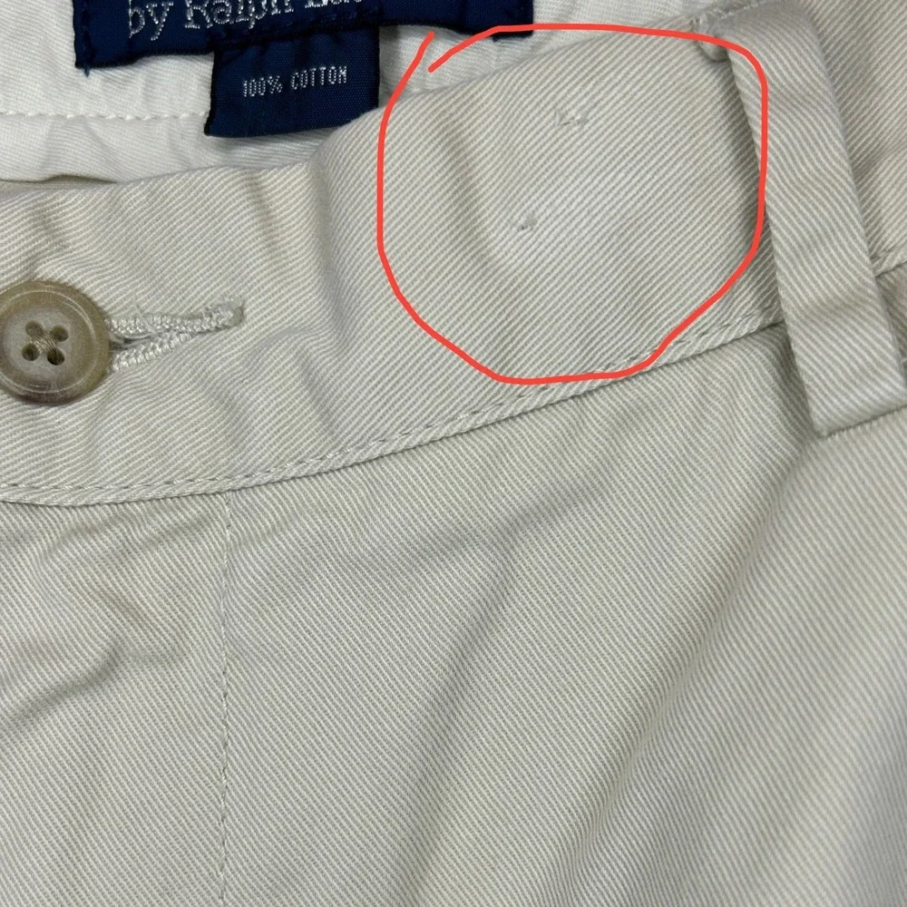 Polo Ralph Lauren Classic Chino Pants Beige Men's Size‎ 38 x 32 Cotton Casual
